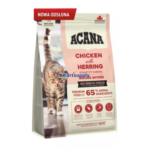 Acana Indendrs Entr&eacute;e - Trfoder Til Kat - 1,8 Kg