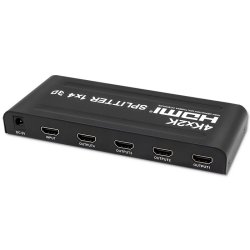 Qoltec 51798 Aktiv HDMI Splitter 4 x HDMI 4K x 2K | 3,4 Gb/s