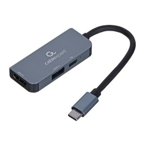 Gembird A-CM-COMBO3-02 dockingstation Ledningsfrt USB 3.2 Gen 1 (3.1 Gen 1) Type-C Slv