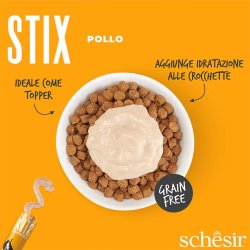 Schesir Stix Kyllingecreme - Godbid Til Katte - 6X15g