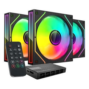 Mars Gaming MF3DPROKIT Computerklesystem Computerkabinet Ventilator 12 cm Sort