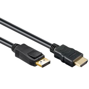 Allteq CC-DP-HDMI-6 videokabel adapter DisplayPort HDMI Type A (Standard) Bl