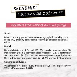PURINA Gourmet Revelations Salmon - vdfoder til katte - 2x57 g