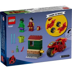 Lego Marvel 76287 Iron Man With Bike And The Hulk