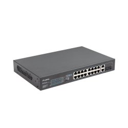 Lanberg Switch Rack 19" Poe+ 16X 100Mb /2X Combo Gigabit Ethernet 150W