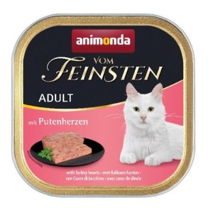 ANIMONDA Vom Feinsten Adult Turkey hearts - vd kattefoder - 100g