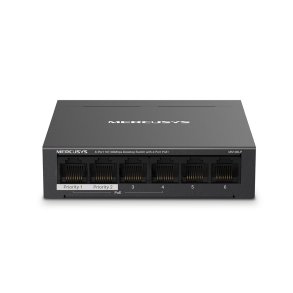 Mercusys MS106LP netvrksswitch Administreret Fast Ethernet (10/100) Strm over Ethernet (PoE) Sort