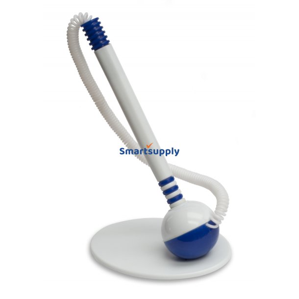 Skranke kuglepen med spiralledning og selvkl�bende base