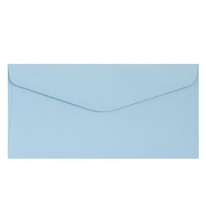 Smooth blue kuverter 10 stk. 105mm x 216mm (DL)