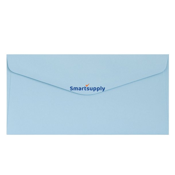 Smooth blue kuverter 10 stk. 105mm x 216mm (DL)