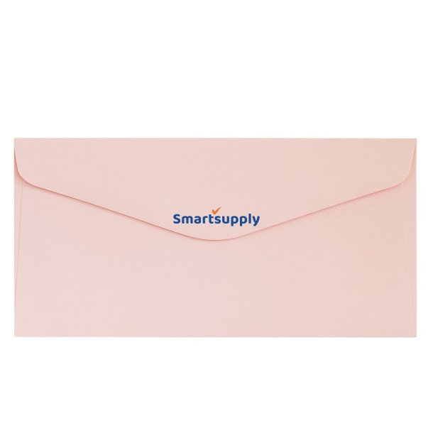 Smooth pink kuverter 10 stk. 105mm x 216mm (DL)