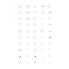 Slvfarvede rhinsten selvklbende bagside 5mm, 50 stk.