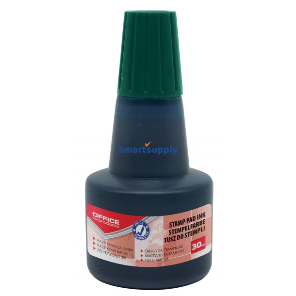 Stempelfarve til gummistempler 30ml grn