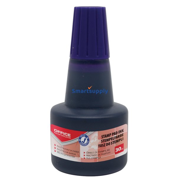 Stempelfarve til gummistempler 30ml lilla