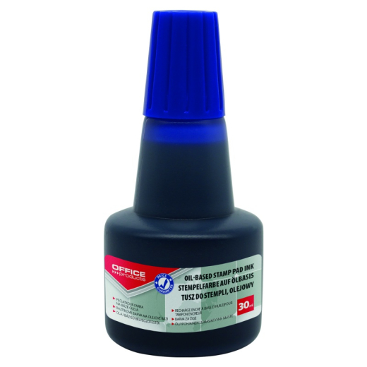 Stempelfarve til metalstempler 30ml bl�