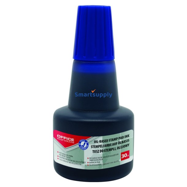 Stempelfarve til metalstempler 30ml bl
