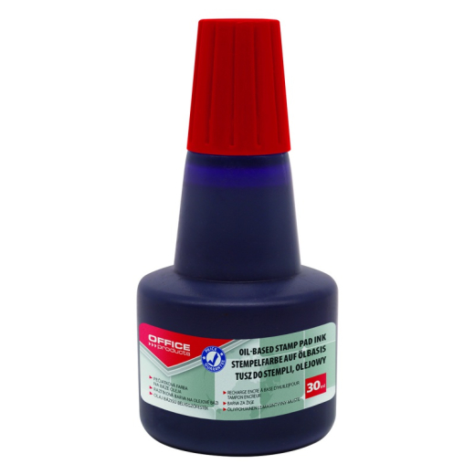 Stempelfarve til metalstempler 30ml r�d
