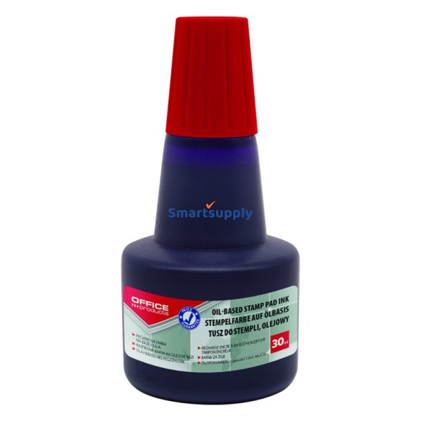 Stempelfarve til metalstempler 30ml rd