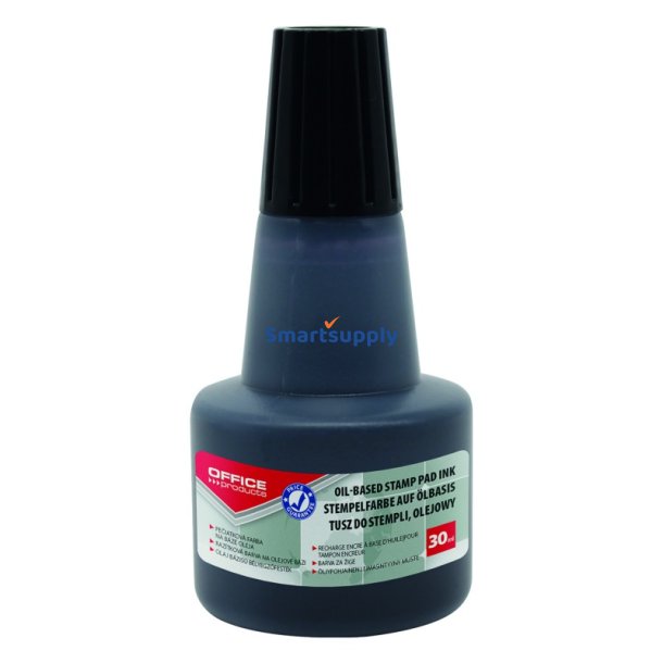 Stempelfarve til metalstempler 30ml sort