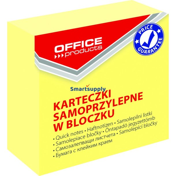 Sticky Notes pastel gul 50x50 mm - 1 blok a&acute; 400 blade
