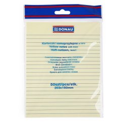 Sticky Notes linjeret blok 150x203 mm - 12 stk a&acute; 50 blade