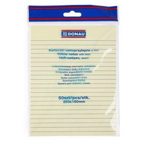 Sticky Notes linjeret blok 150x203 mm - 12 stk a´ 50 blade