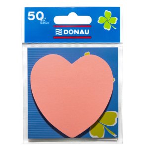 Sticky Notes pink hjerter 70 mm - 1 stk a´ 50 blade