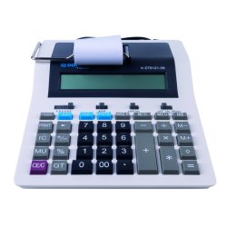 Strimmelregner 12-cifret display 267x202x77mm hvid