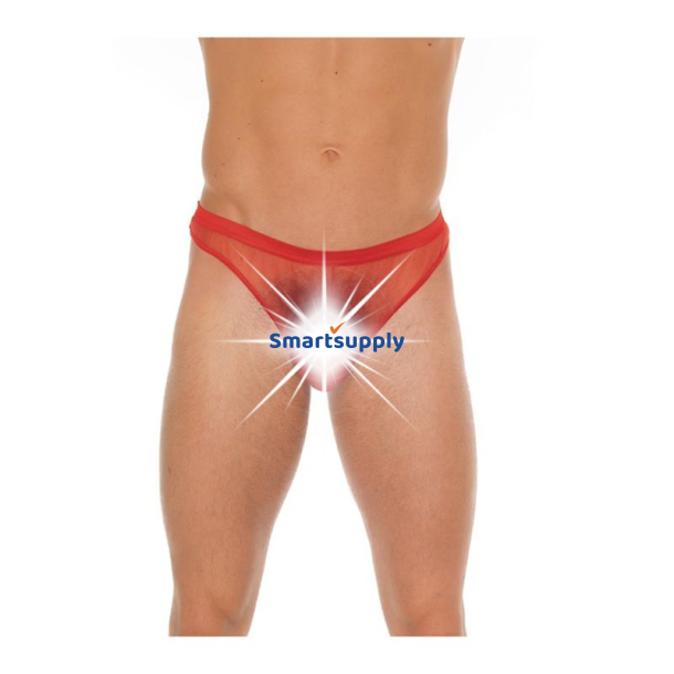 String Fishnet Red One Size