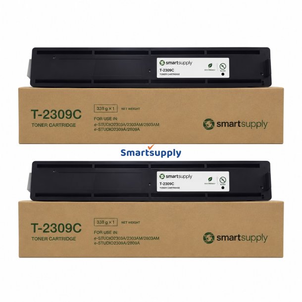 Toshiba T-2309E / T2309E kompatibel toner 2 stk rabatpakke