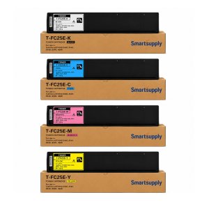 Toshiba T-FC25E-K/C/M/Y kompatibel BCMY toner rabatpakke