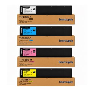 Toshiba T-FC28E-K/C/M/Y kompatibel BCMY toner rabatpakke