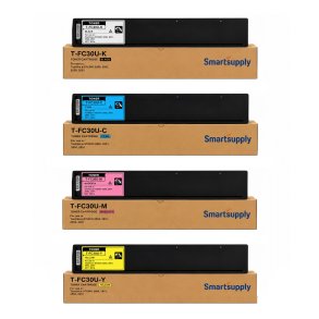 Toshiba T-FC30U-K/C/M/Y kompatibel BCMY toner rabatpakke