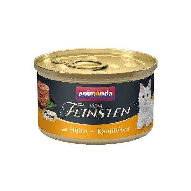 Animonda Vom Feinsten Mousse Kylling Og Kanin - Vdfoder Til Katte - 85G