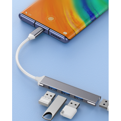 Vakoss Hub Usb-C Tc-4125X 1Xusb 3.0 3Xusb 2.0