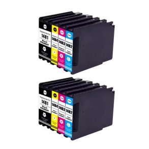 Epson T14B BCMY XXL 8 stk bl�kpatroner 71.000 sider kompatibel rabatpakke