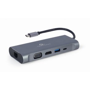 Gembird A-CM-COMBO7-01 dockingstation USB 3.2 Gen 1 (3.1 Gen 1) Type-A Gr