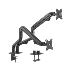 Gembird MA-DA2-02 Justerbart skrivebord 2-skrms monteringsarm (vippe), 17