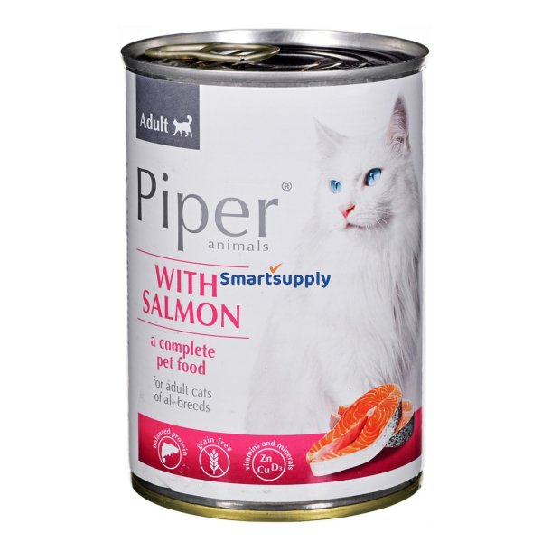 Dolina Noteci Piper Dyr Med Laks - Vdfoder Til Katte - 400G