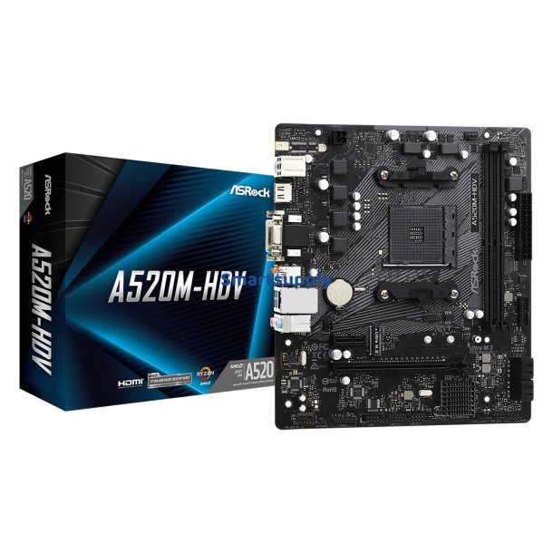 Asrock A520M-HDV Stik AM4 micro ATX