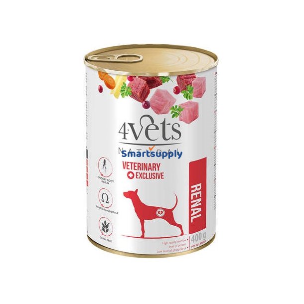 4Vets Natural Renal - Vdfoder Til Hunde - 400G