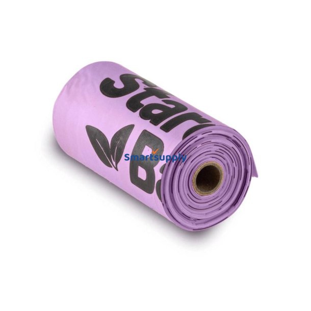 Stivelsesbag Bio Komposterbare Affringsposer Lilla  1X15 Stk