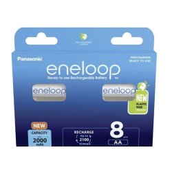 Genopladelige batterier PANASONIC ENELOOP AA 2000 mAh 8 szt (BK-3MCDE/8HH)