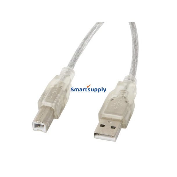Lanberg Ca-Usba-12Cc-0018-Tr USB Kabel USB 2.0 1,8 M Usb-B Gennemsigtig