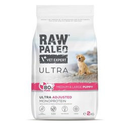 RAW PALEO Ultra Pork Medium & Large Puppy - t�rfoder til hunde - 2kg