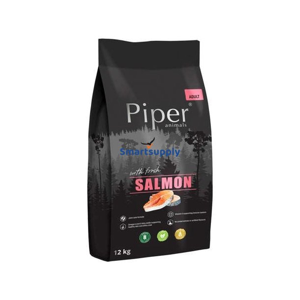 Dolina Noteci Piperdyr Med Laks - Trfoder Til Hunde - 12 Kg