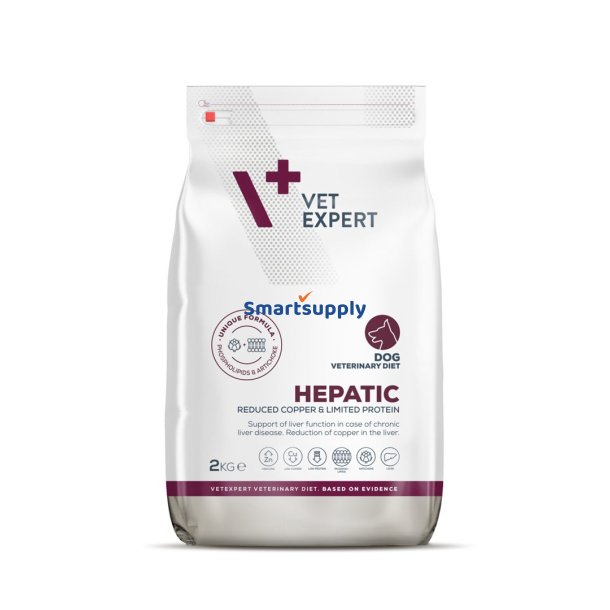 VET EXPERT Veterinary Diet Hepatic Dog - t�rfoder til hunde - 2kg