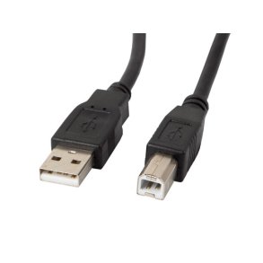 Lanberg CA-USBA-10CC-0005-BK USB-kabel 0,5 m 2.0 USB B Sort