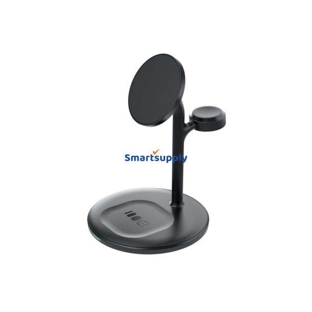 Green Cell Msst-Gc-3In1-B Mobilenhedsoplader, Headset, Smartphone, Smartwatch Trdls