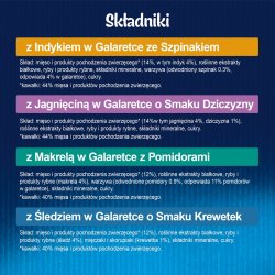 Purina Felix Sensations Mix Kalkun, makrel, lam, sild - vdfoder til katte - 12x85 g